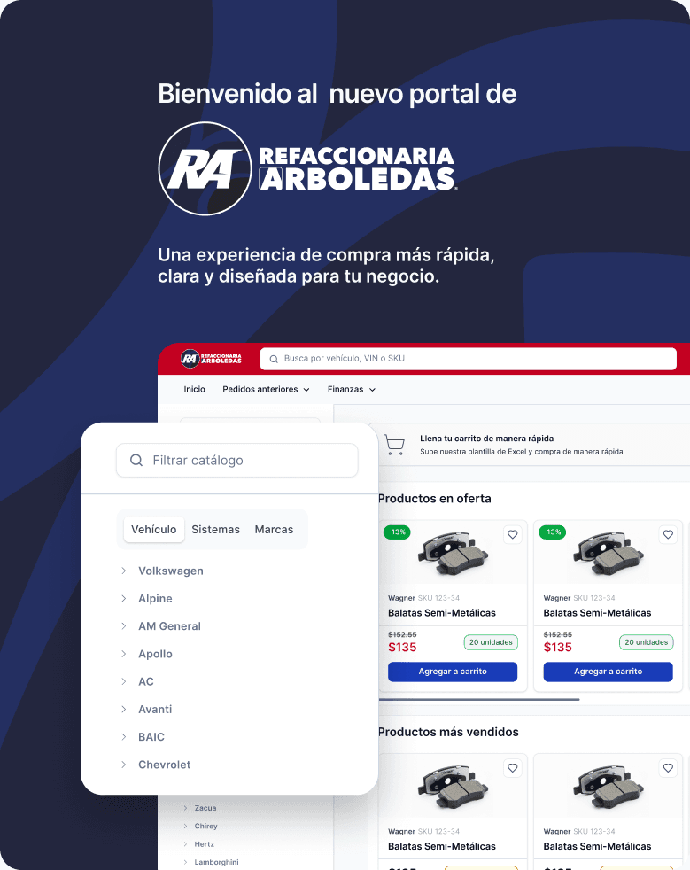 Bienvenido al nuevo portal de Refaccionaria Arboledas